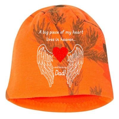 A Big Piece Of My Heart Lives In Heaven Gift Kati - Camo Knit Beanie