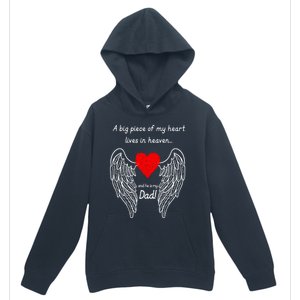 A Big Piece Of My Heart Lives In Heaven Gift Urban Pullover Hoodie