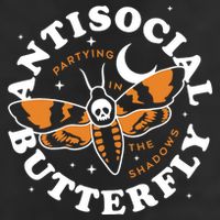 Antisocial Butterfly Partying In The Shadows Apparel Cool Comfort Performance Bucket Hat