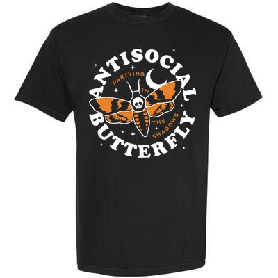 Antisocial Butterfly Partying In The Shadows Apparel Garment-Dyed Heavyweight T-Shirt