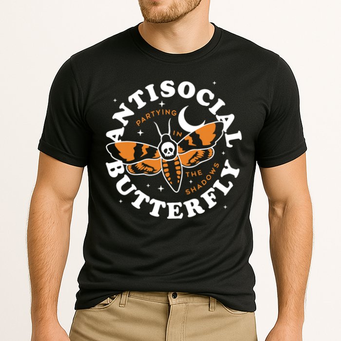 Antisocial Butterfly Partying In The Shadows Apparel Performance Shirt