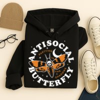 Antisocial Butterfly Partying In The Shadows Apparel Hoodie