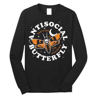 Antisocial Butterfly Partying In The Shadows Apparel Long Sleeve Shirt