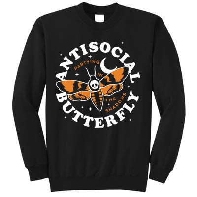 Antisocial Butterfly Partying In The Shadows Apparel Sweatshirt