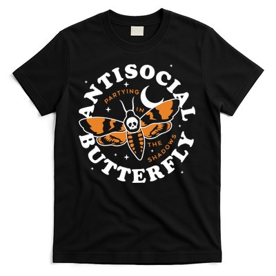 Antisocial Butterfly Partying In The Shadows Apparel T-Shirt