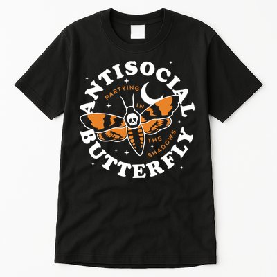 Antisocial Butterfly Partying In The Shadows Apparel Tall T-Shirt