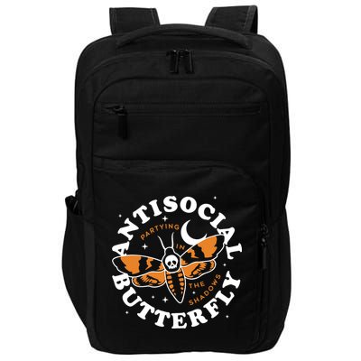 Antisocial Butterfly Partying In The Shadows Apparel Impact Tech Backpack
