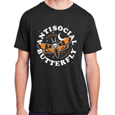 Antisocial Butterfly Partying In The Shadows Apparel Adult ChromaSoft Performance T-Shirt