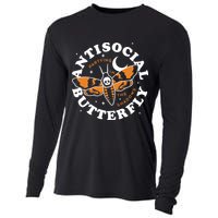 Antisocial Butterfly Partying In The Shadows Apparel Cooling Performance Long Sleeve Crew