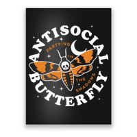 Antisocial Butterfly Partying In The Shadows Apparel Poster