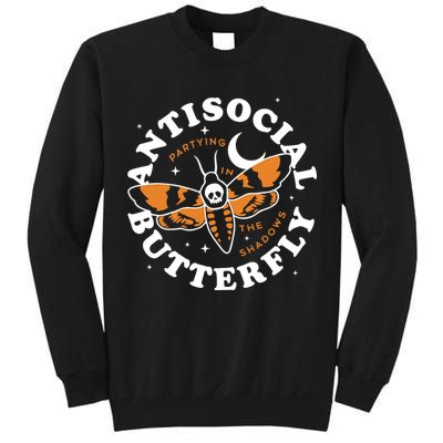 Antisocial Butterfly Partying In The Shadows Apparel Tall Sweatshirt