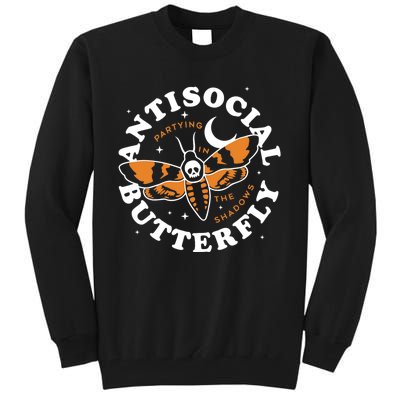 Antisocial Butterfly Partying In The Shadows Apparel Tall Sweatshirt