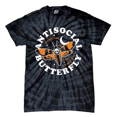 Antisocial Butterfly Partying In The Shadows Apparel Tie-Dye T-Shirt