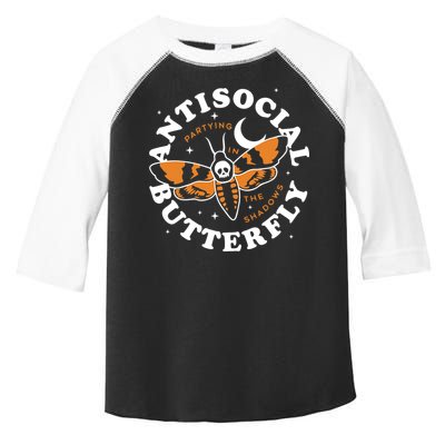 Antisocial Butterfly Partying In The Shadows Apparel Toddler Fine Jersey T-Shirt