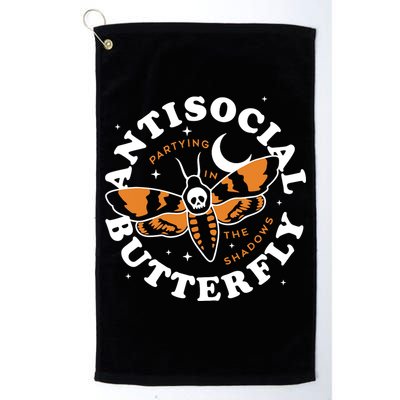 Antisocial Butterfly Partying In The Shadows Apparel Golf Towel