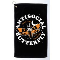 Antisocial Butterfly Partying In The Shadows Apparel Golf Towel