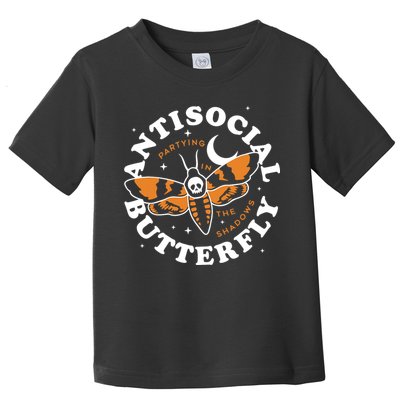 Antisocial Butterfly Partying In The Shadows Apparel Toddler T-Shirt