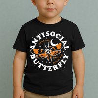 Antisocial Butterfly Partying In The Shadows Apparel Toddler T-Shirt