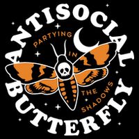 Antisocial Butterfly Partying In The Shadows Apparel Wool Snapback Cap