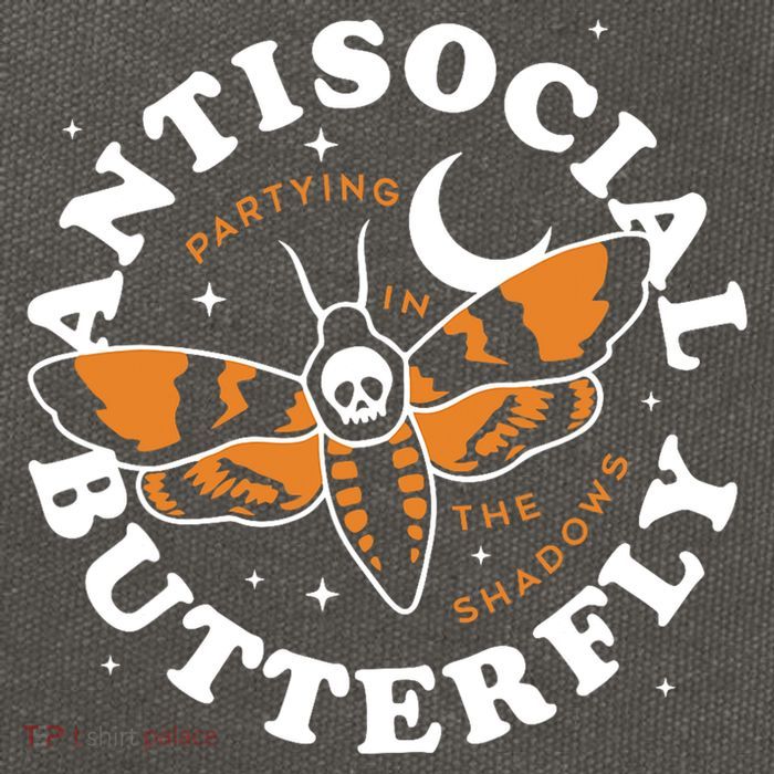 Antisocial Butterfly Partying In The Shadows Apparel Cotton Canvas Backpack