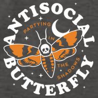 Antisocial Butterfly Partying In The Shadows Apparel Vector Backpack