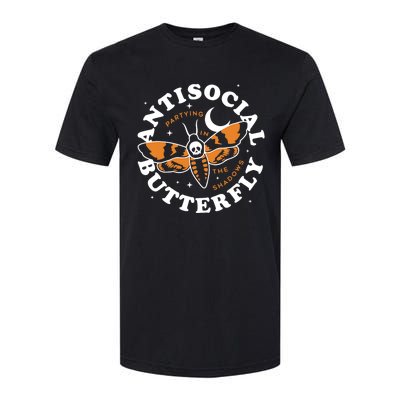 Antisocial Butterfly Partying In The Shadows Apparel Softstyle CVC T-Shirt