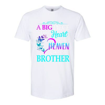 A Big Piece Of My Heart Live In Heaven He Is My Brother Gift Softstyle CVC T-Shirt