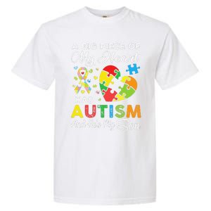 A Big Piece Of My Heart Has Autism And He's My Son Garment-Dyed Heavyweight T-Shirt