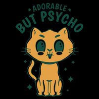 Adorable But Psycho Funny Cat Backpack