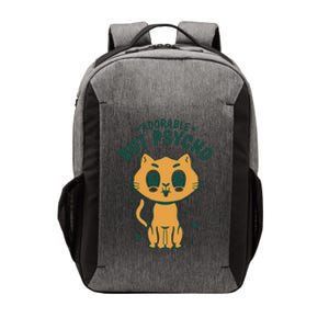 Adorable But Psycho Funny Cat Vector Backpack