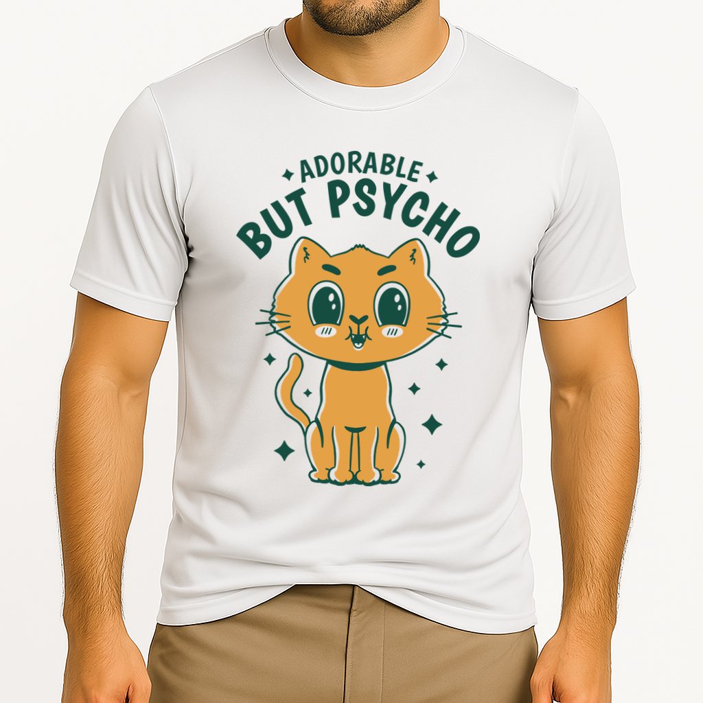Adorable But Psycho Funny Cat Performance Shirt