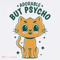 Adorable But Psycho Funny Cat 11oz C Handle Ceramic Mug