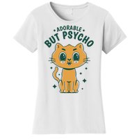 Adorable But Psycho Funny Cat Women's T-Shirt