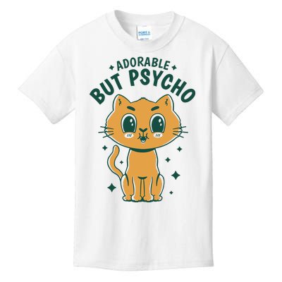 Adorable But Psycho Funny Cat Kids T-Shirt