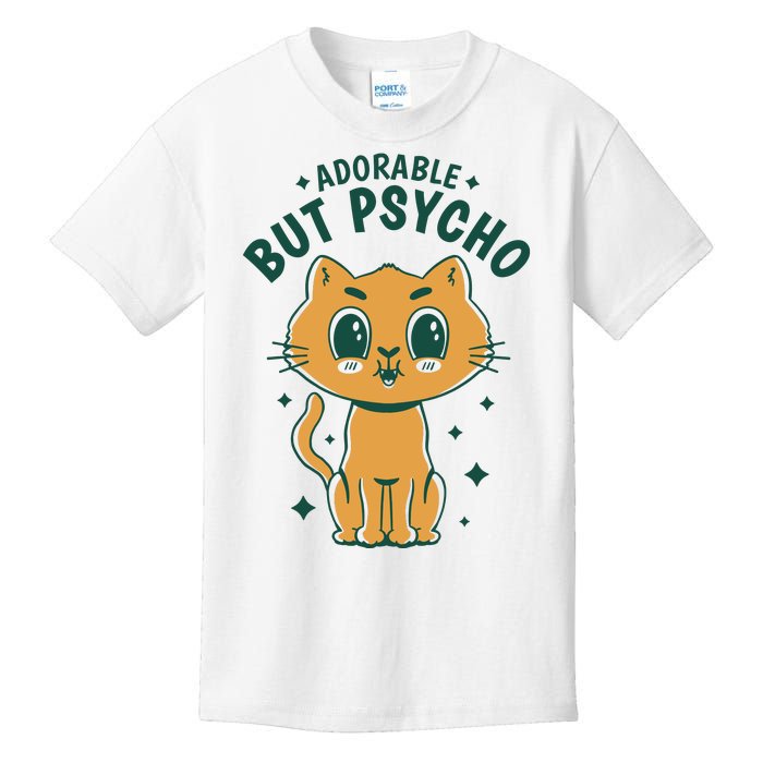 Adorable But Psycho Funny Cat Kids T-Shirt