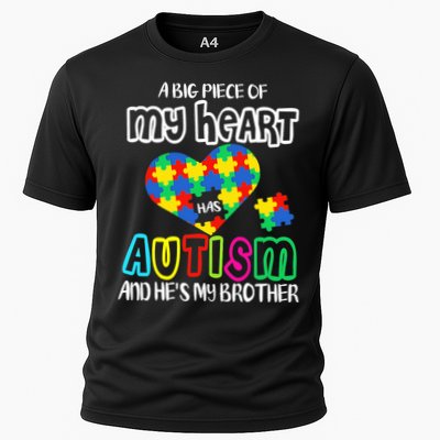 A Big Piece Of My Heart Has Autism And He's My Brother Performance Shirt