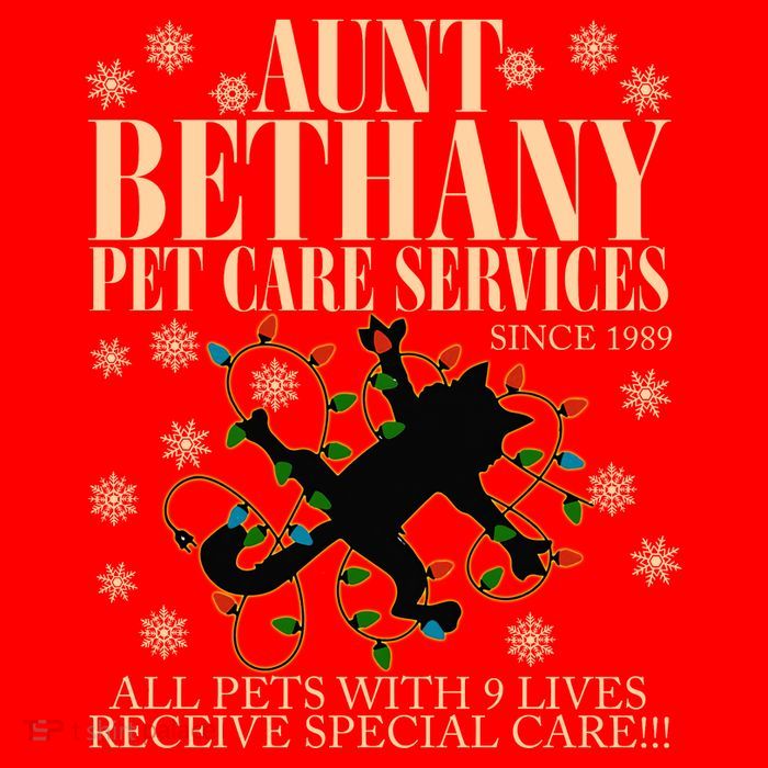 Aunt Bethany Pet Care Service Since 1989 Aunt Bethany Christmas Vacation Kids T-Shirt