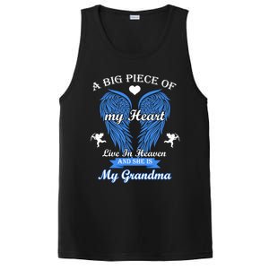 A Big Piece Of My Heart Lives In Heaven She Is My Grandma Gift PosiCharge Competitor Tank