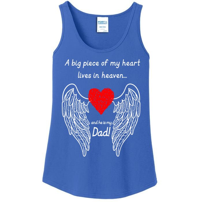 A Big Piece Of My Heart Lives In Heaven Gift Ladies Essential Tank