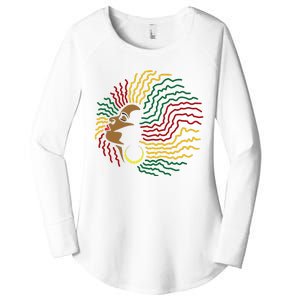 Afrocentric Black Pride Juneteenth Afrocentric Melanin Women's Perfect Tri Tunic Long Sleeve Shirt