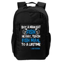 Anti Biden Political Impeach Biden Buy A Man Eat Fish Daily Commute Backpack