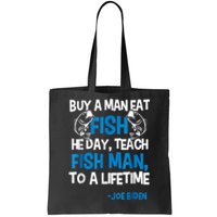 Anti Biden Political Impeach Biden Buy A Man Eat Fish Tote Bag