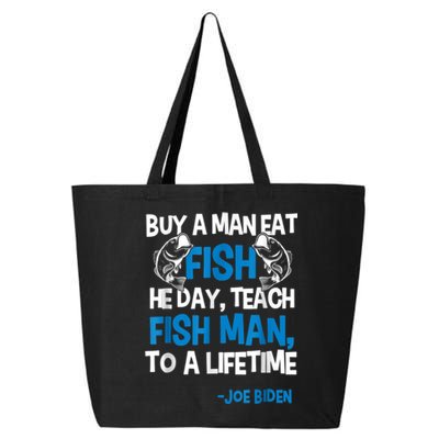 Anti Biden Political Impeach Biden Buy A Man Eat Fish 25L Jumbo Tote