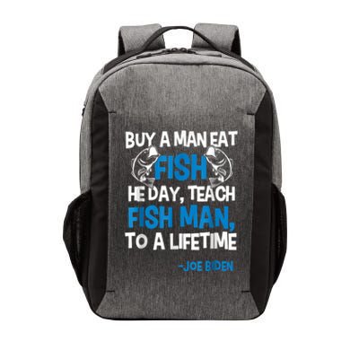 Anti Biden Political Impeach Biden Buy A Man Eat Fish Vector Backpack