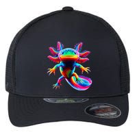 Axolotl Beautiful Pop Art Axolotl Flexfit Unipanel Trucker Cap
