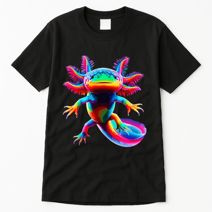 Axolotl Beautiful Pop Art Axolotl Tall T-Shirt