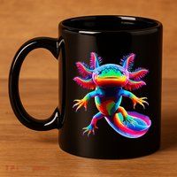 Axolotl Beautiful Pop Art Axolotl 11oz C Handle Ceramic Mug