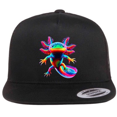 Axolotl Beautiful Pop Art Axolotl Flatbill Hat