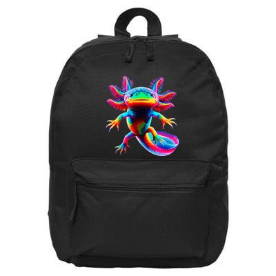 Axolotl Beautiful Pop Art Axolotl 16 in Basic Backpack