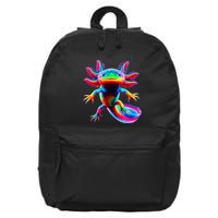 Axolotl Beautiful Pop Art Axolotl 16 in Basic Backpack